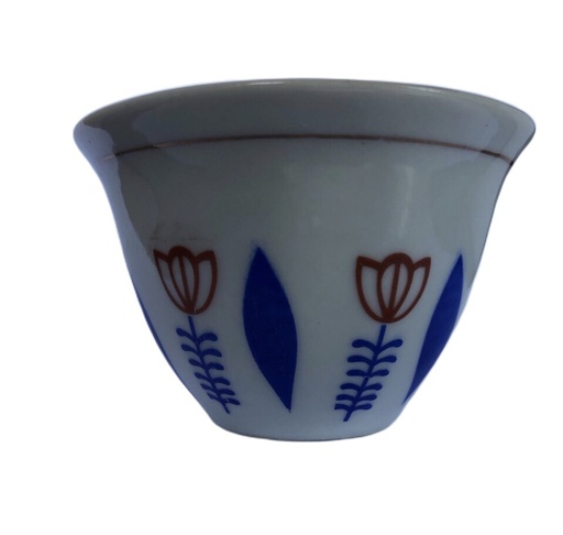 Coffee Cup Sini Leaf Design (Blue)