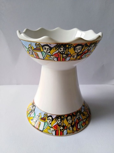 Ceramic Etan Machasha Small 5" (Saba, White)