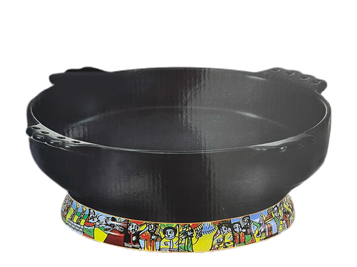 Ceramic Kitfo Plate XL 14" (Saba)