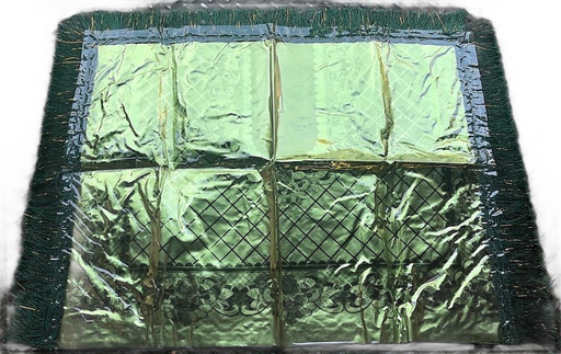 Buna Mintaf/Coffee Rug (Shiny Green)